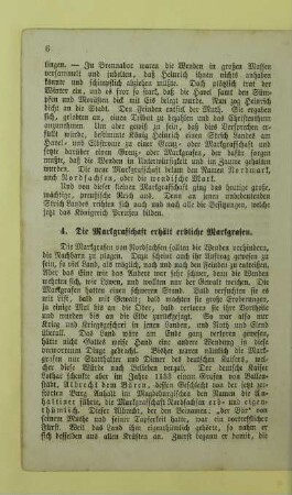 4. Die Markgrafschaft erhält erbliche Markgrafen