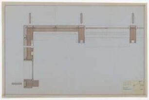 Hochschulbibliothek, Karlsruhe Neubau: Fassade, waagerechter Schnitt, 1:10
