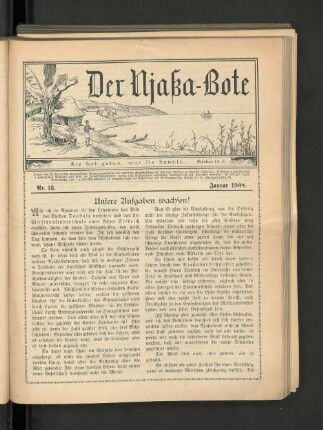 Nr. 13. Januar 1908.