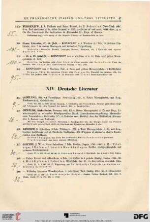Deutsche Literatur (Nr. 504-519)