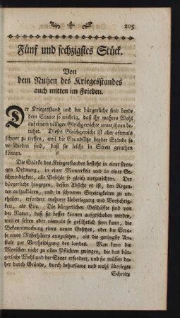 Fünf und sechzigstes Stück