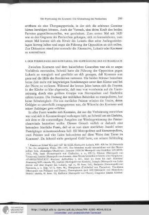 4. Der Pyrrhussieg des Kontares: Die Schwächung des Patriarchats