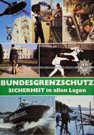 Anwerbeplakat für den Bundesgrenzschutz