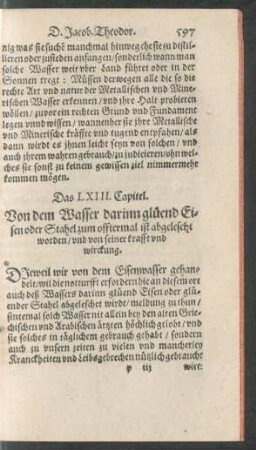 Das LXIII. Capitel.