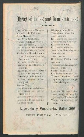 Obras editadas por la misma casa