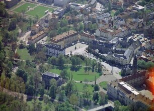 Platz der Demokratie in Weimar : Blickrichtung Südwesten