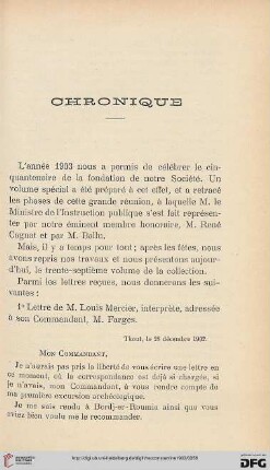 Chronique