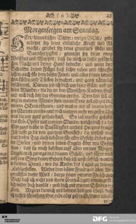 [Segen und Gebete]
