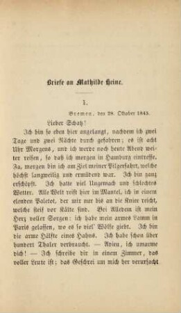 Briefe an Mathilde Heine