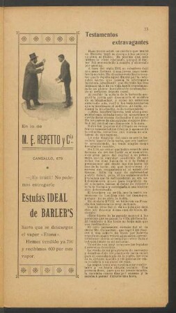 Testamentos extravagantes