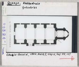 Orange: Kathedrale, Grundriss