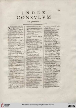 Index Consulum per praenomina