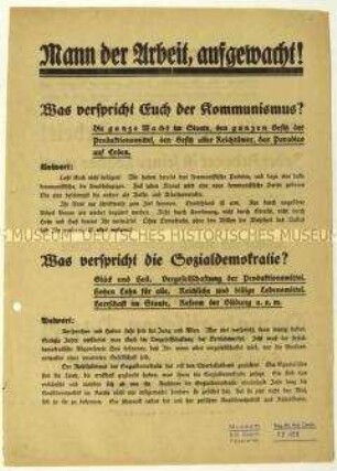 Aufruf der Deutschen Demokratischen Partei zur Reichstagswahl 1920