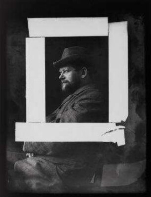 Ohne Titel (Selbstportrait im Profil mit Hut)