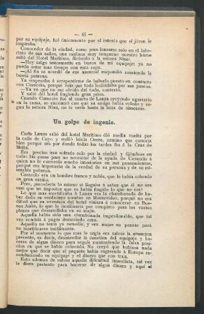 Un golpe de ingenio.