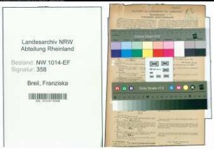 Entnazifizierung Franziska Breil , geb. 06.08.1899 (Lehrerin)