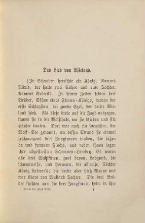 Lieder der alten Edda