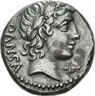 Denar des C. Vibius Pansa mit Darstellung der Ceres