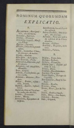 Nominum quorumdam Explicatio.