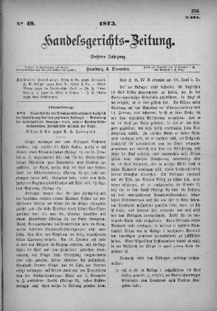No. 49. 6. Dezember 1873