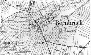 Kamenz-Bernbruch. Meßtischblatt, Sekt. Kamenz, 1883