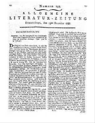 [Oesterlein, C. H.]: Wahrheit und Dichtung. Riga: Hartknoch 1787