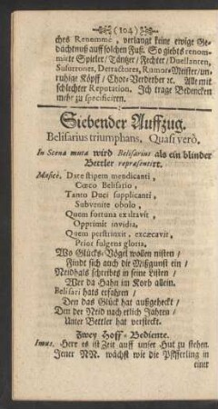 Siebender Auffzug.