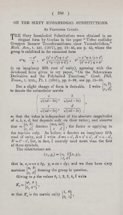 On the sixty isosahedral substitutions.