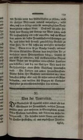 Von der Neutralität