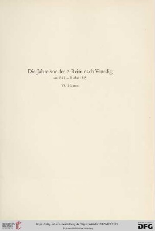 VI. Blumen (Nr. 346 - 358)