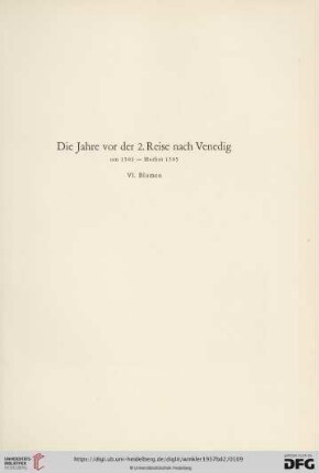 VI. Blumen (Nr. 346 - 358)