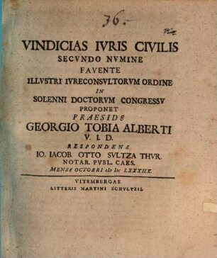 Vindicias iuris civilis
