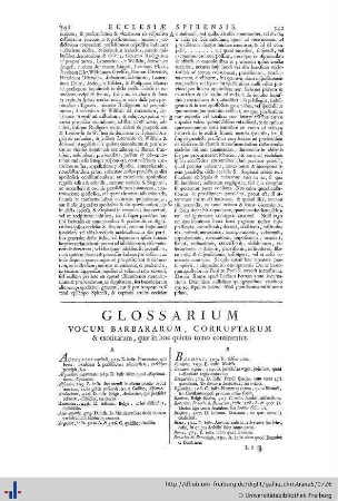 Glossarium.