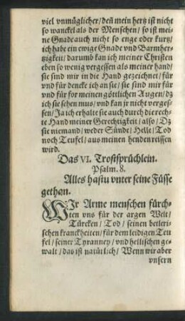 Das VI. Trostsprüchlein.