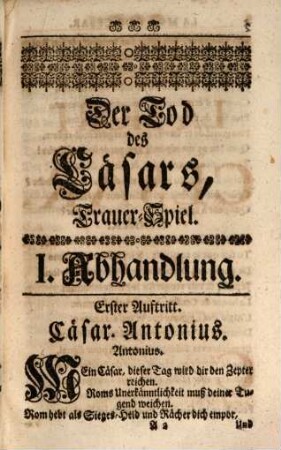La mort de César