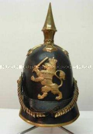 Helm Modell 1846 für Offiziere der Infanterie, Kurfürstentum Hessen-Kassel