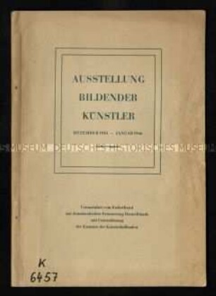 Katalog einer Kunstausstellung in Berlin 1945/46