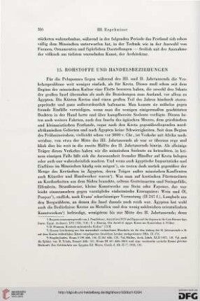 Rohstoffe und Handelsbeziehungen
