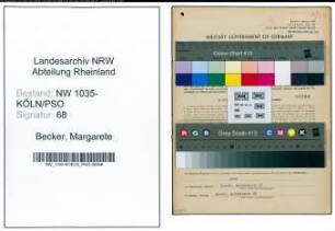 Entnazifizierung Margarete Becker , geb. 15.09.1914 ()