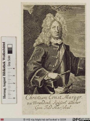 Bildnis Christian Ernst, Markgraf von Brandenburg-Bayreuth (reg. 1655-1712)