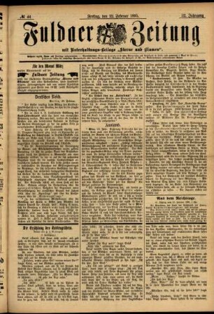Ausgabe vom Freitag, den 22. Februar 1895.