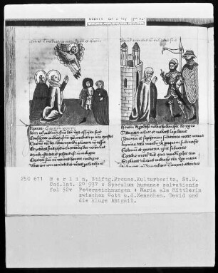 Speculum humanae salvationis — ---, Folio 52versoBuchseite