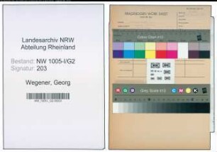 Entnazifizierung Georg Wegener , geb. 03.03.1899 (Bauleiter)