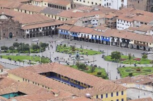 Cusco - Plaza de Armas : Blick auf die Plaza de Armas. Aufgenommen am 31. August 2011 in Cusco