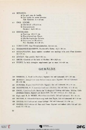 Gemälde (Nr. 419-473)