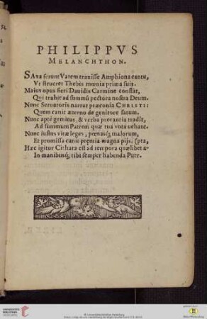 Philippvs Melanchthon