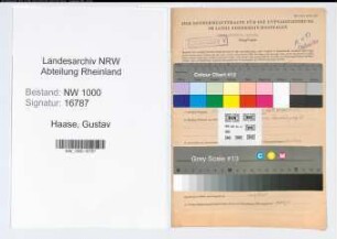 Entnazifizierung Gustav Haase, geb. 15.06.1891 (Betriebsleiter)
