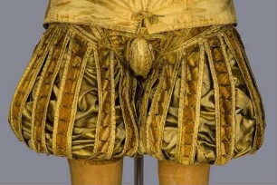 Hose / Herrenkleid bestehend aus Rock, Wams, Hose mit Strümpfen