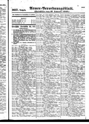 1627. Ausgabe. Montag, 17. September 1917