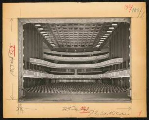 Stadttheater, Duisburg: Ansicht Zuschauerraum